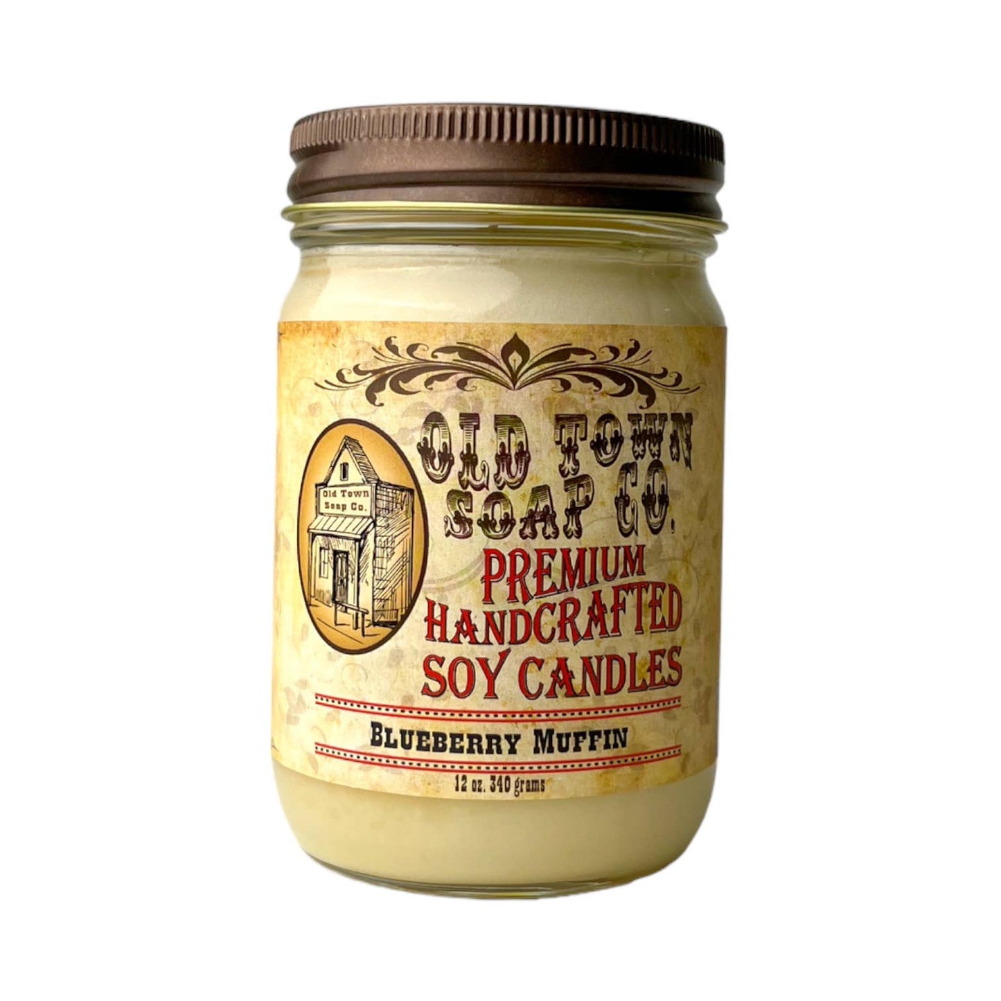 Old Town Soap 12oz. Candles - Oatmeal Milk & Honey