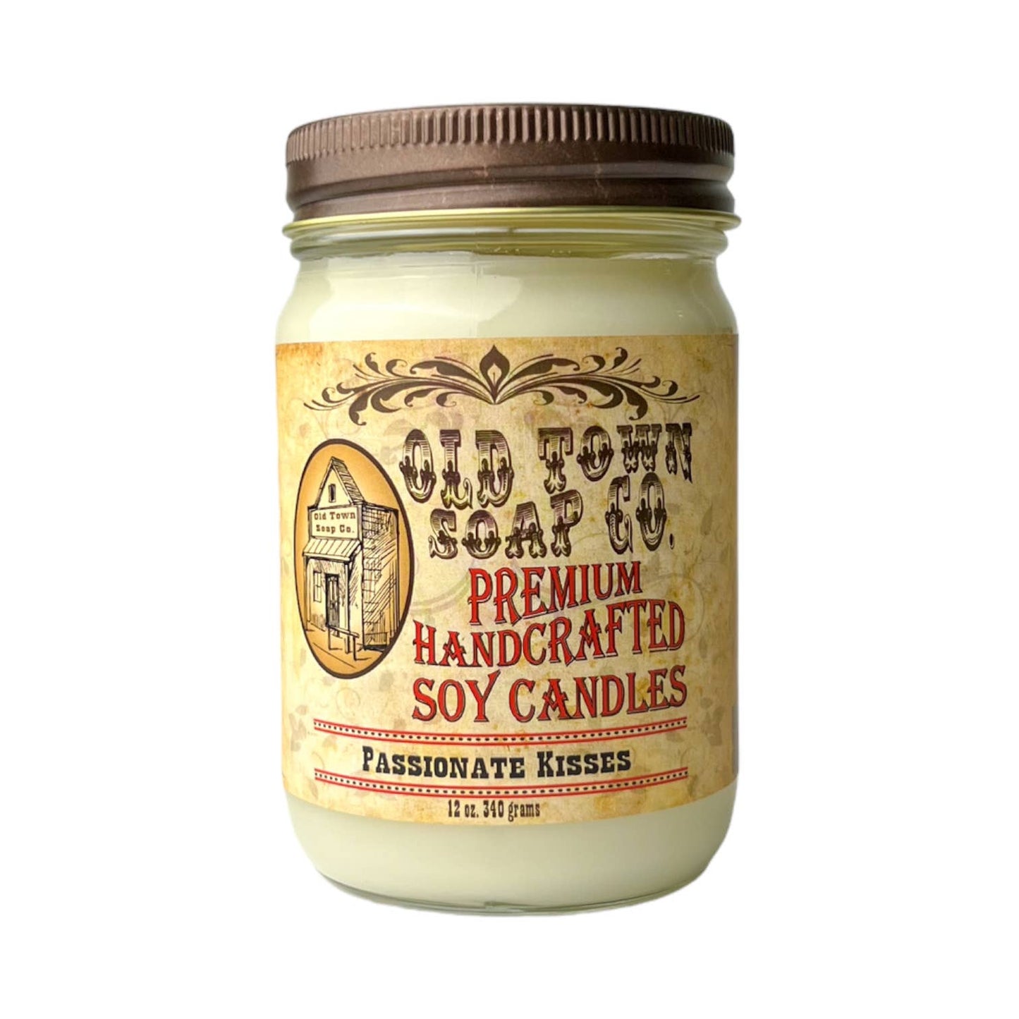Old Town Soap 12oz. Candles - Oatmeal Milk & Honey