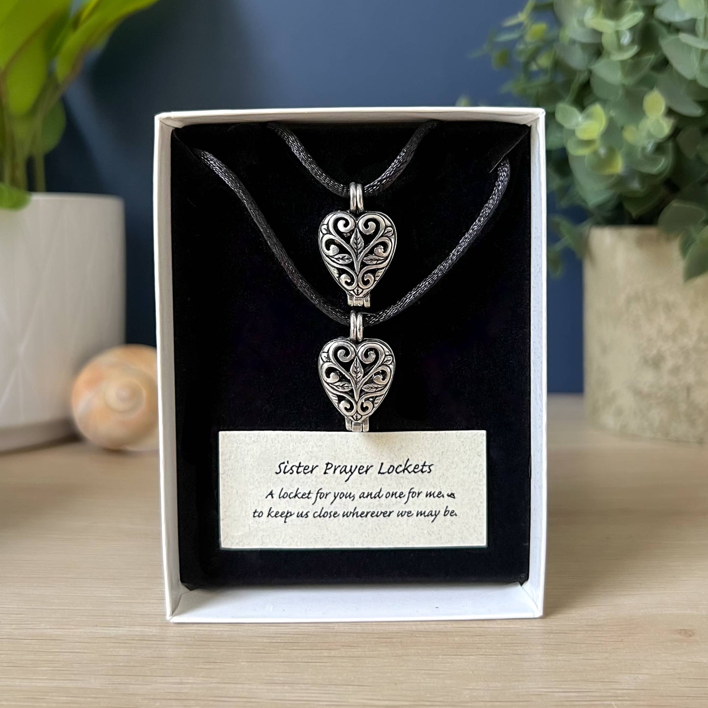 Matching Heart Locket Sets: Friendship - 2 large