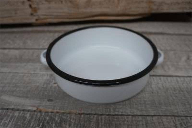 Black Rim Enamelware Mini Bake