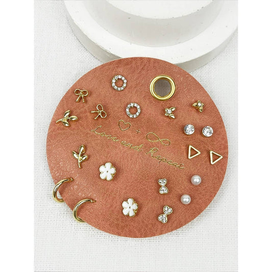 Minimalist Everyday Earrings: GOLD / ONE(6)