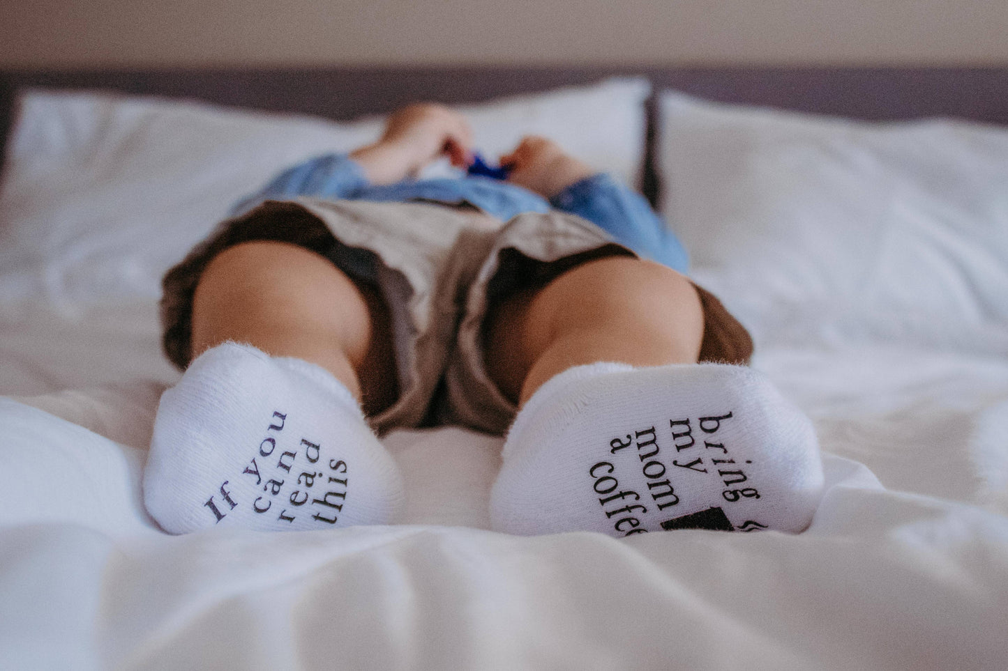 Bring My Mom Coffee Baby Socks