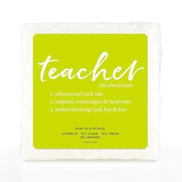 Caren TEACHER SQUARE Shower Sponge - (Seaside)