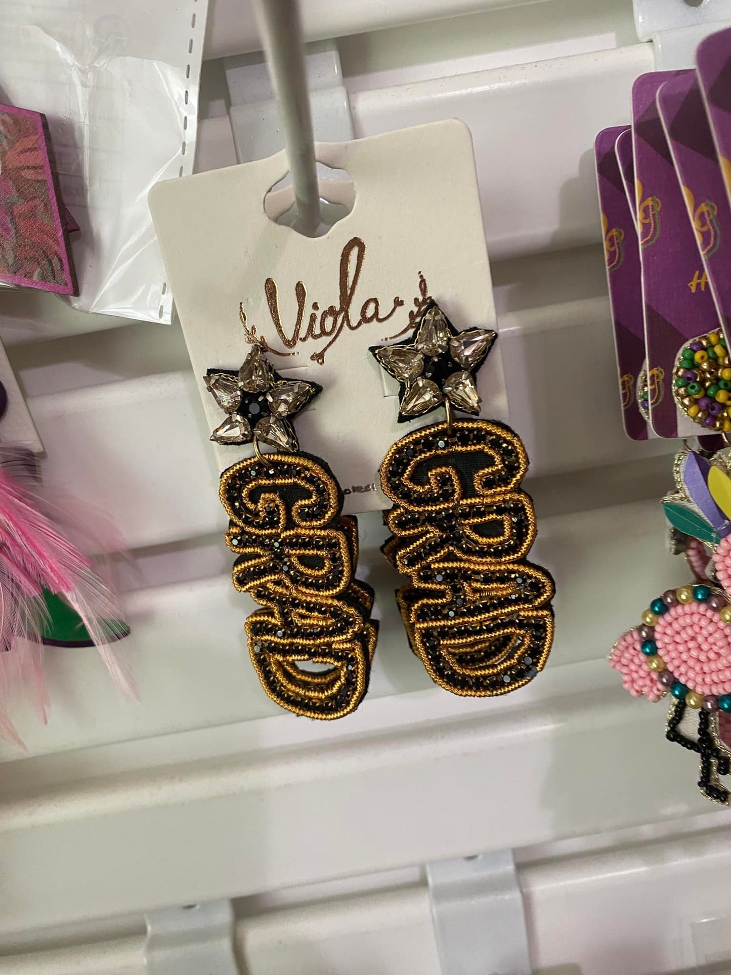 Seed Bead Grad Earrings