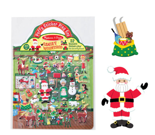 Puffy sticker play set Santa’s workshop