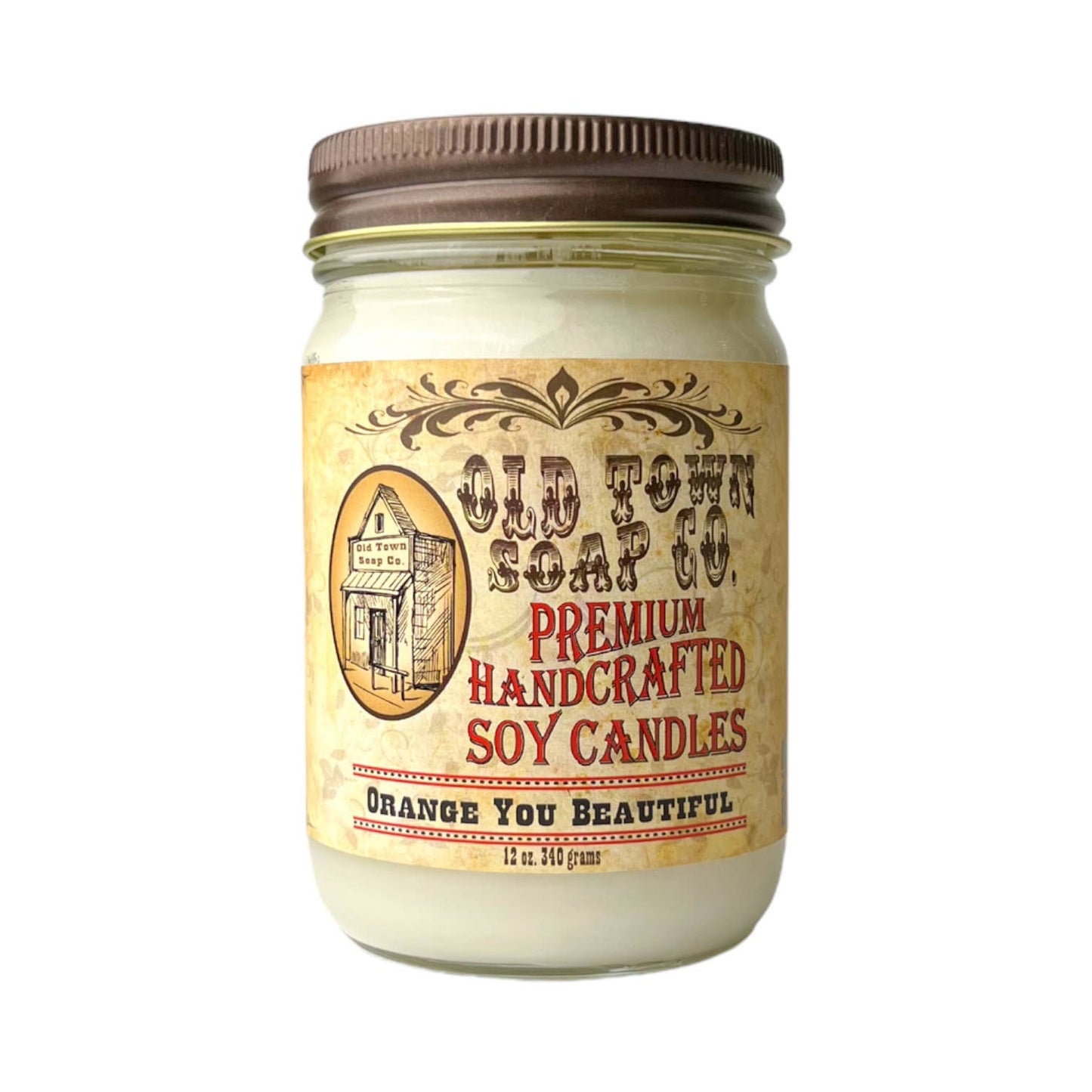 Old Town Soap 12oz. Candles - Oatmeal Milk & Honey