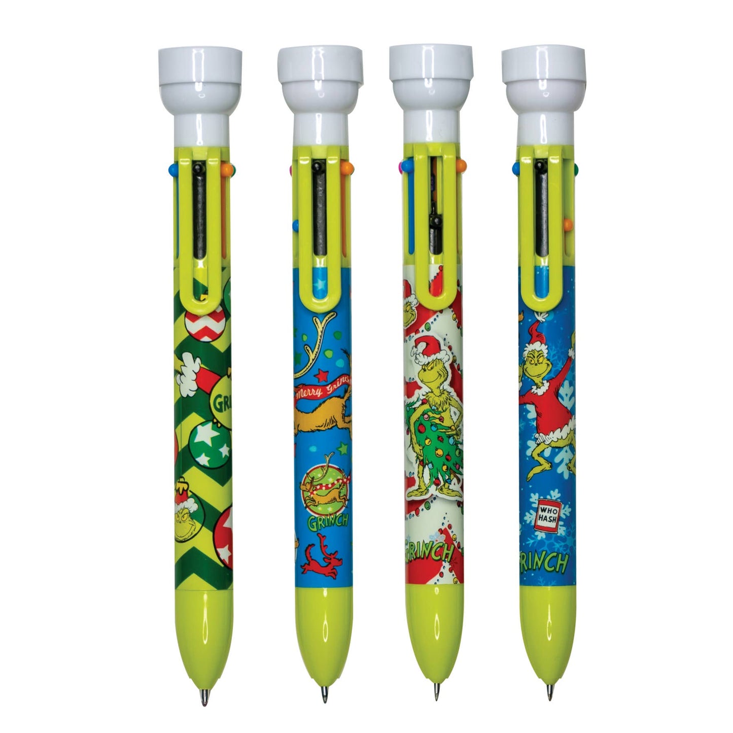 DR. SEUSS™ THE GRINCH 6-COLOR PEN W/STAMPER 2CT