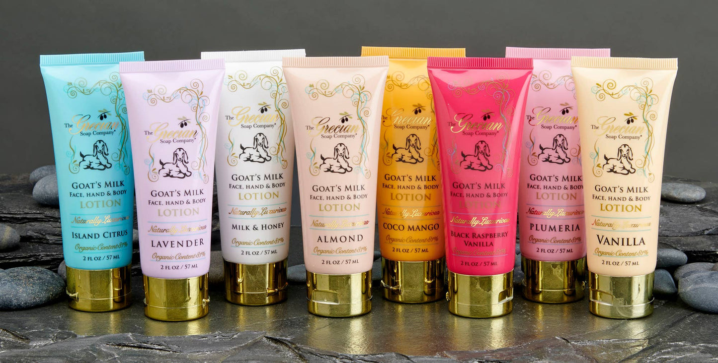 Organic Goat's Milk Lotion Tubes: Lavender