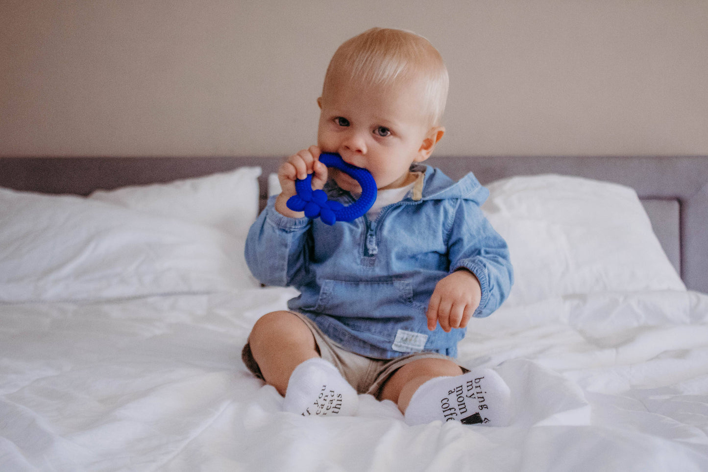 Bring My Mom Coffee Baby Socks