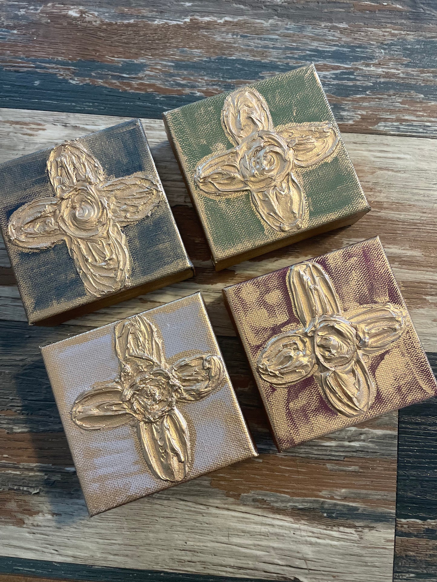 4” x 4” Cross Canvas