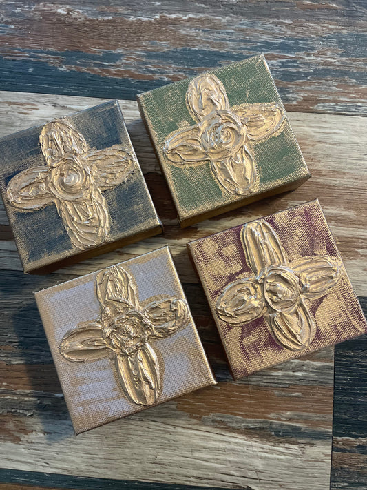 4” x 4” Cross Canvas