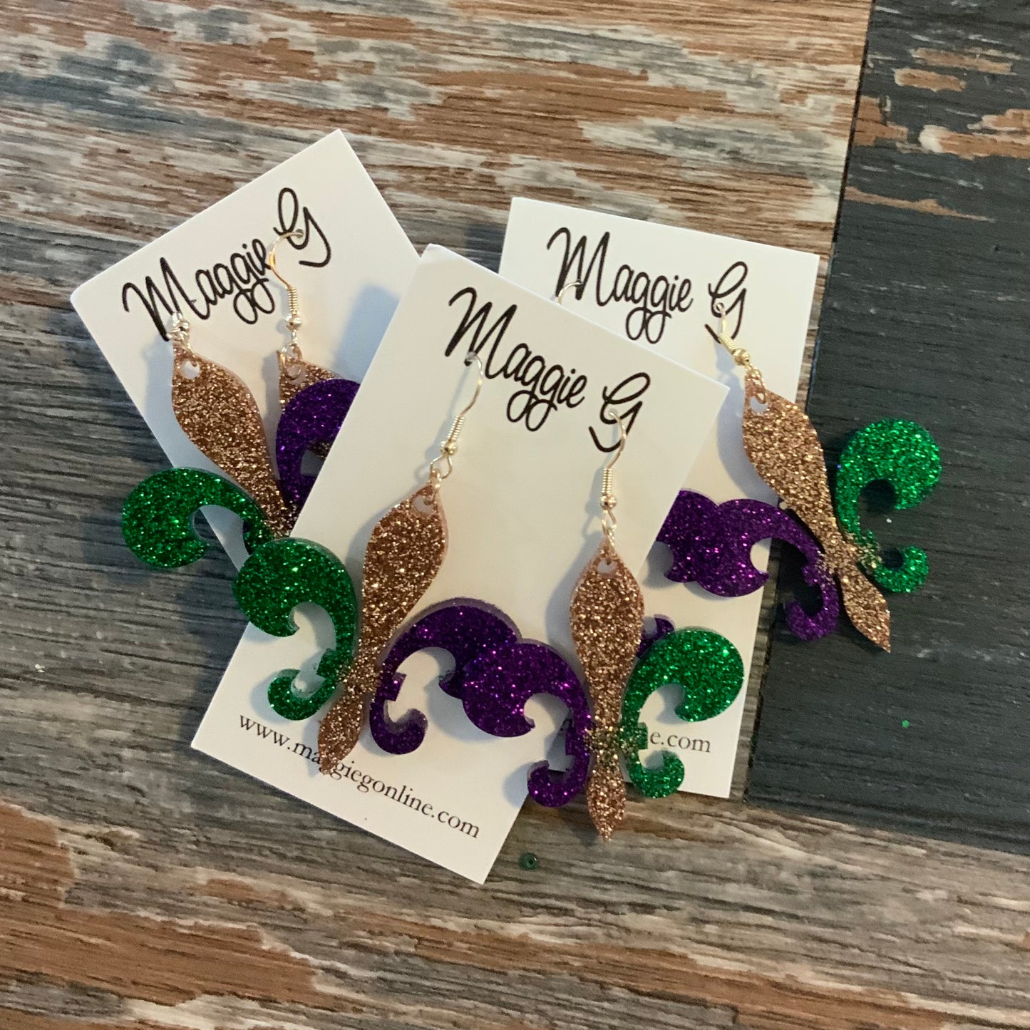 Mardi Gras Earrings