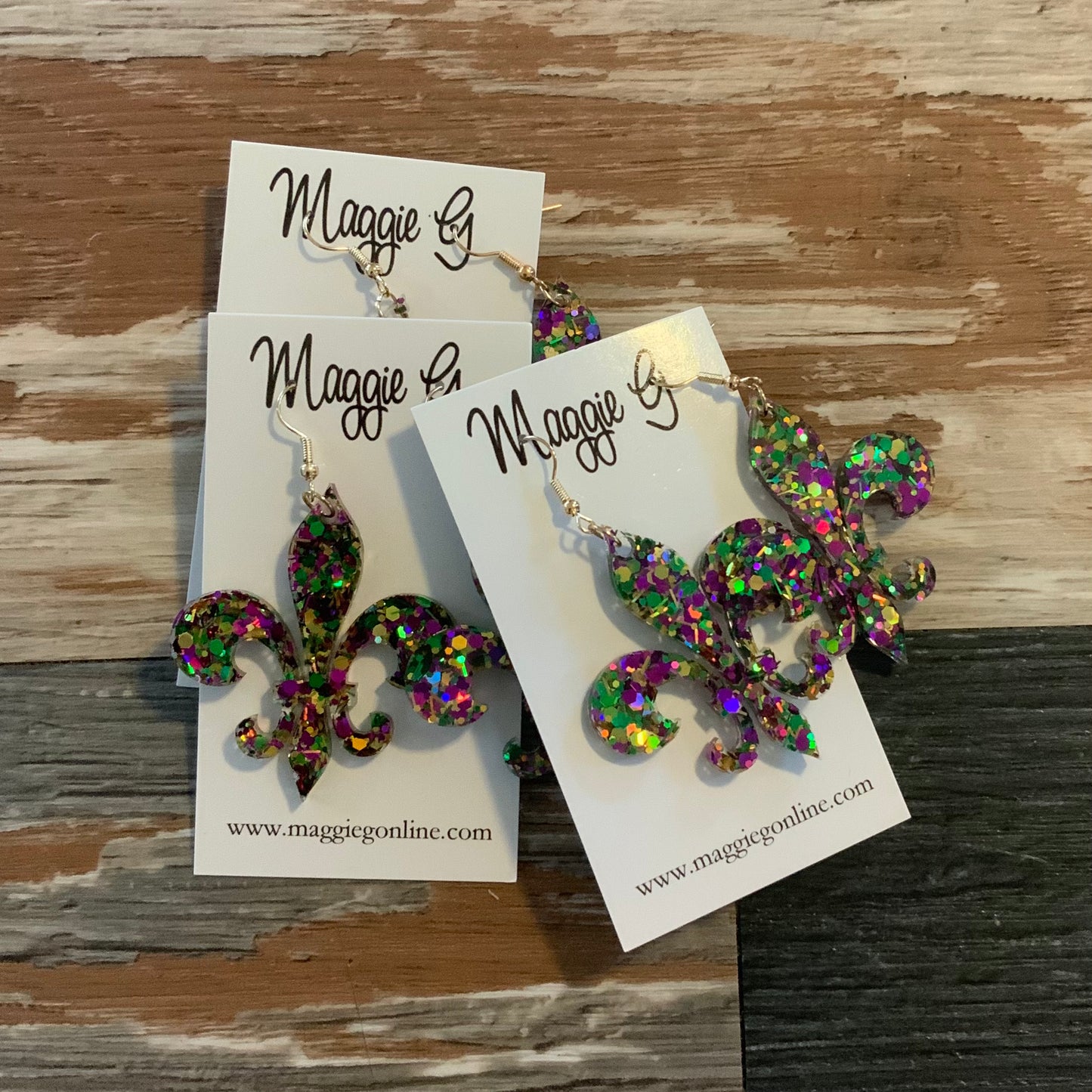 Mardi Gras Earrings