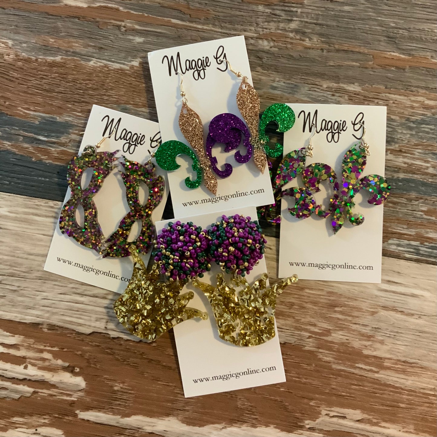 Mardi Gras Earrings