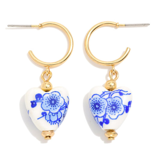 Chinoiserie Heart Earrings