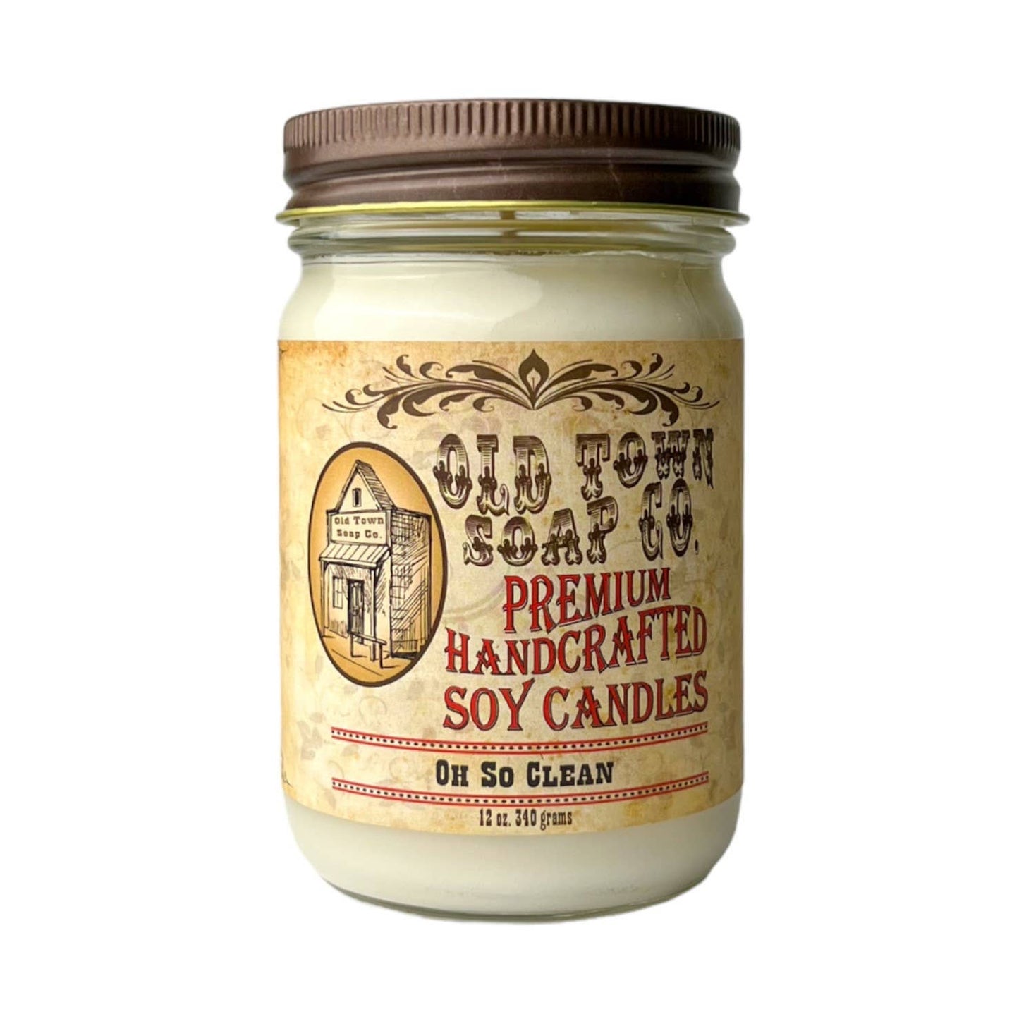 Old Town Soap 12oz. Candles - Oatmeal Milk & Honey