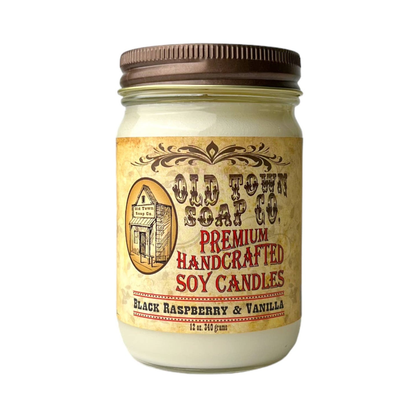 Old Town Soap 12oz. Candles - Oatmeal Milk & Honey