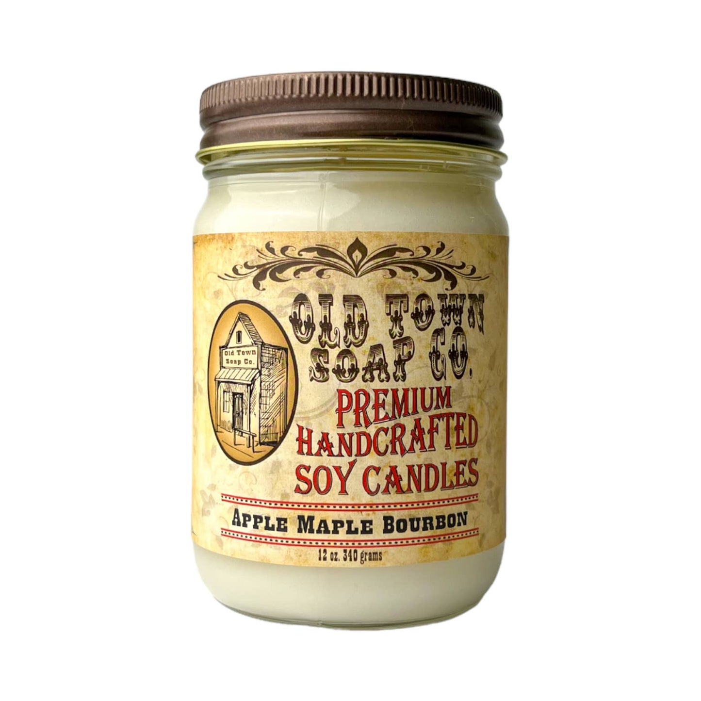 Old Town Soap 12oz. Candles - Oatmeal Milk & Honey
