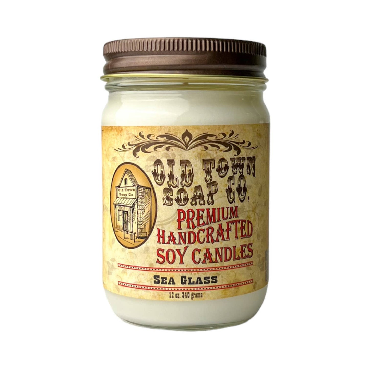 Old Town Soap 12oz. Candles - Oatmeal Milk & Honey