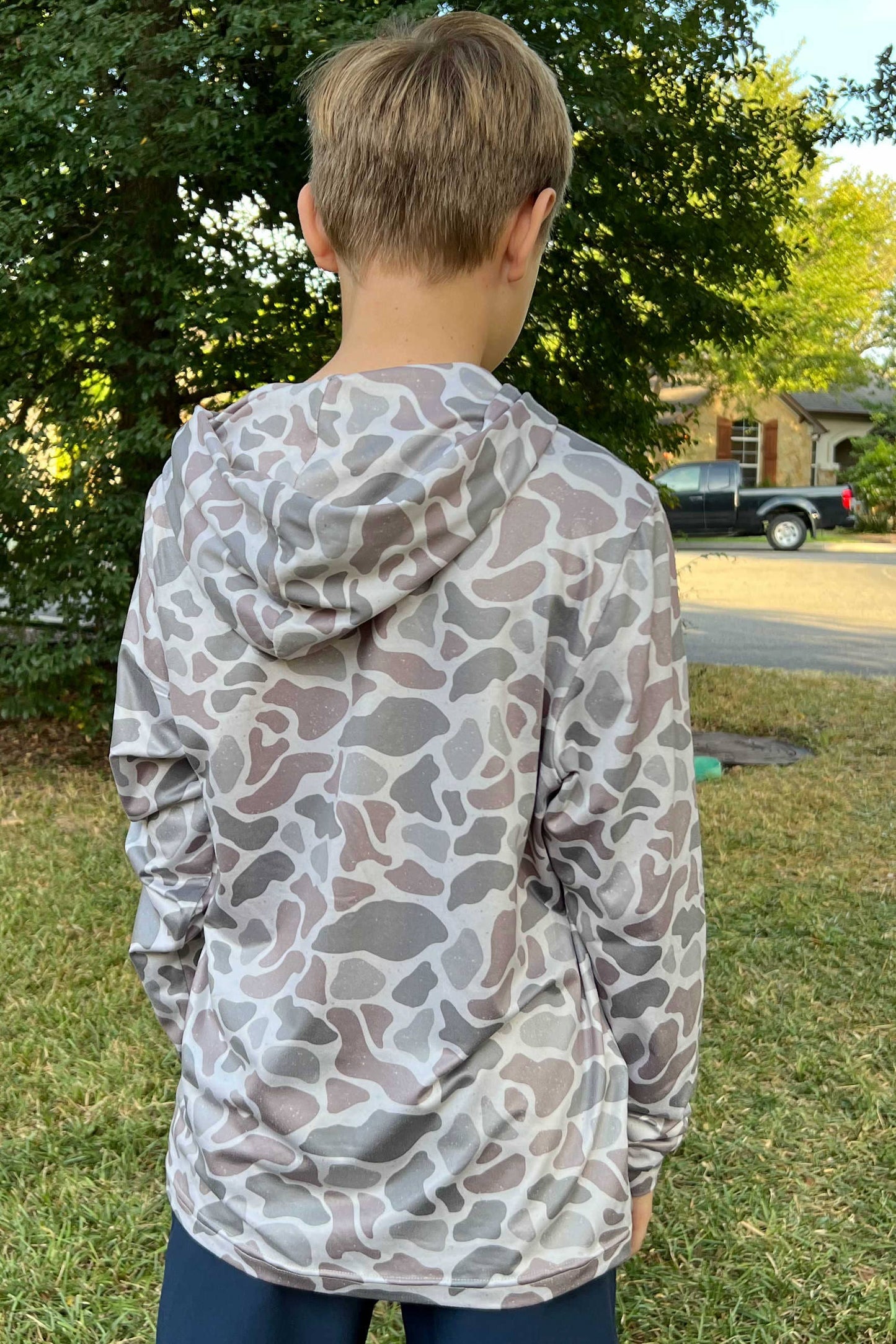 Youth Sizing - Performance Hoodie - Classic Deer Camo: Large
