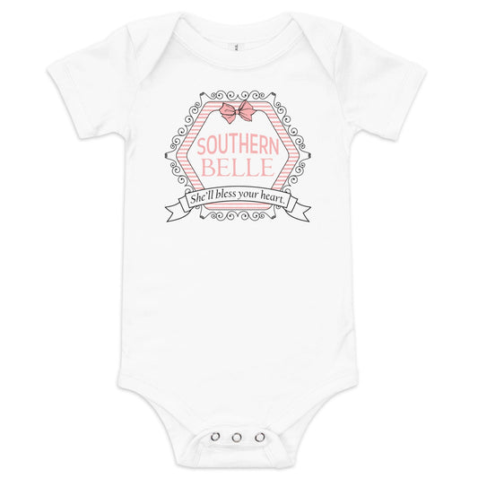 Southern Belle Onesie: 6-12M