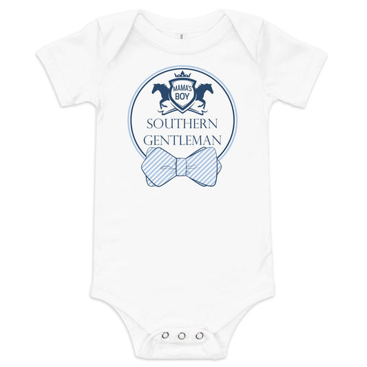Southern Gentleman Onesie: 6-12 Mos