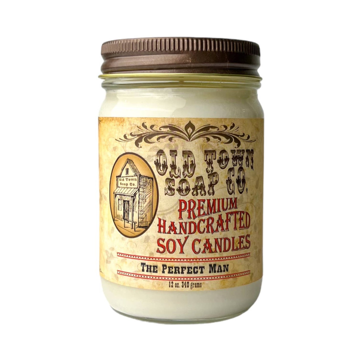 Old Town Soap 12oz. Candles - Oatmeal Milk & Honey