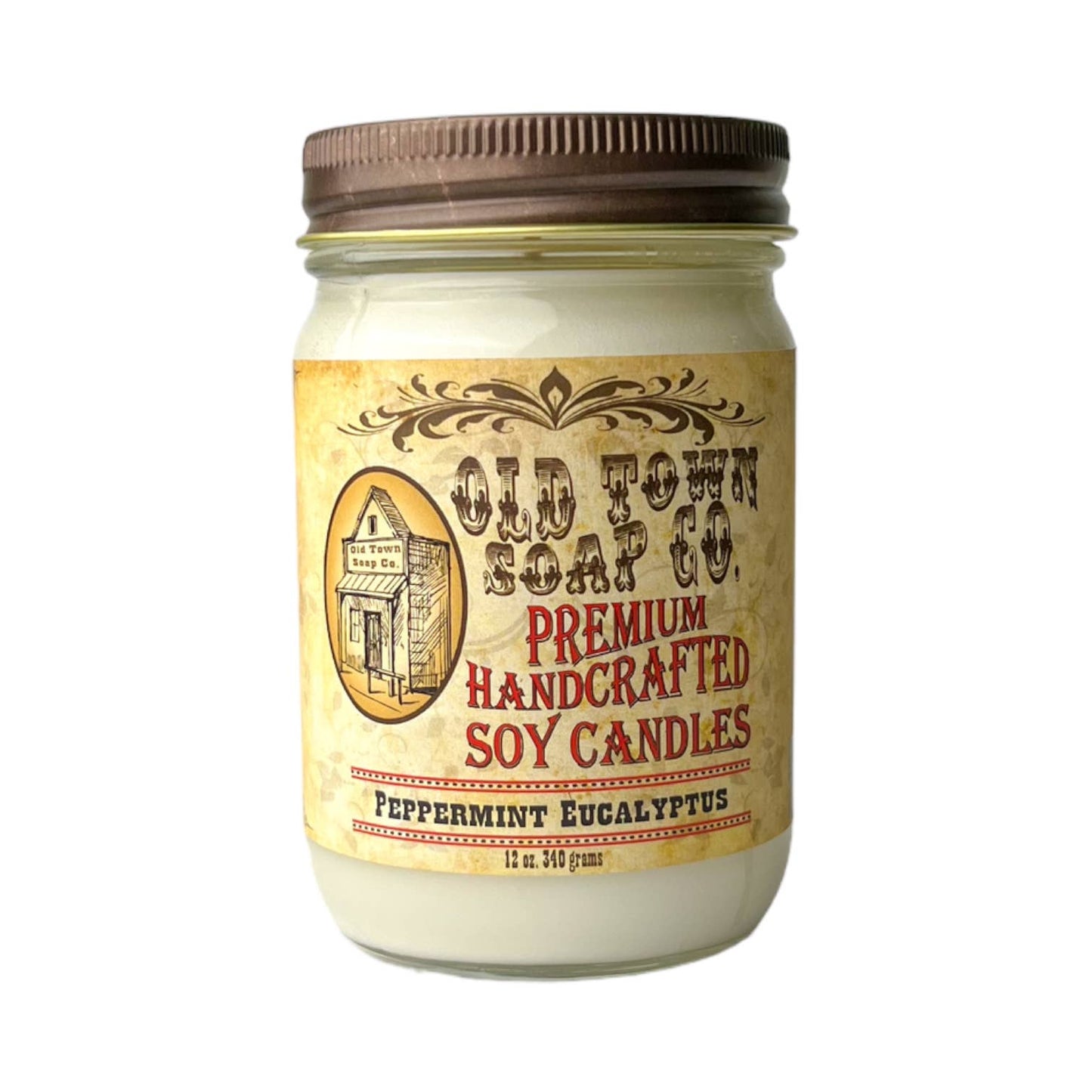 Old Town Soap 12oz. Candles - Oatmeal Milk & Honey