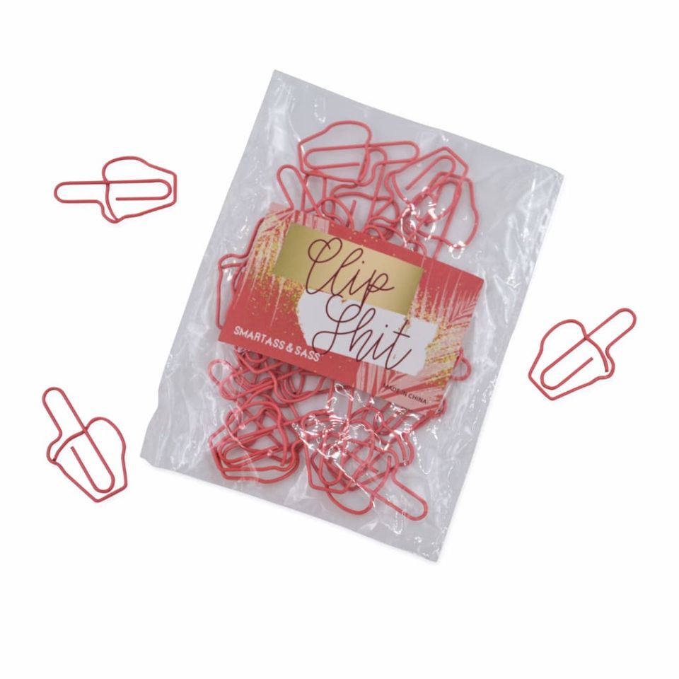 Middle Finger Paper Clips (25 Pack)