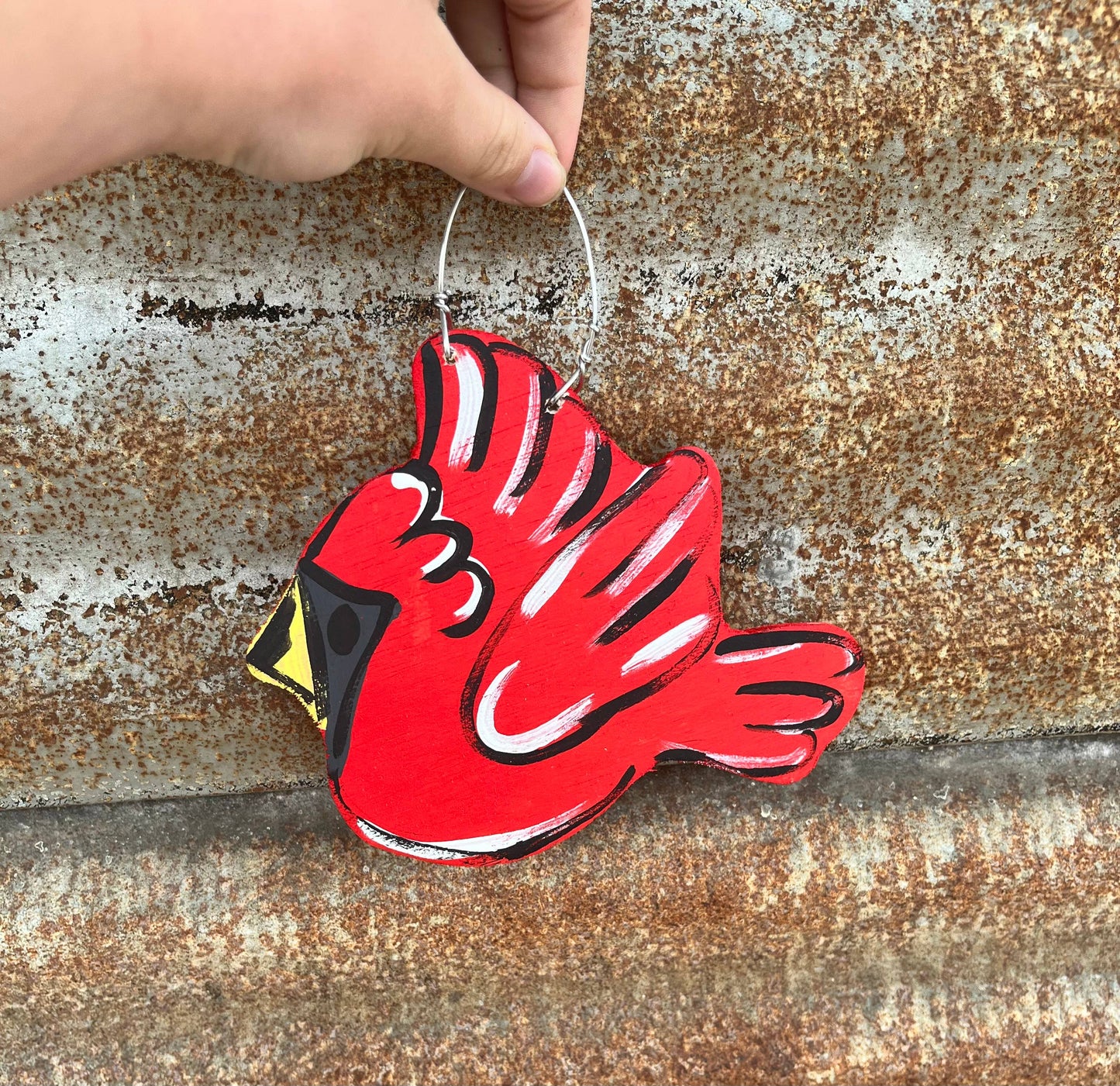 Cardinal Christmas ornament, winter cardinal