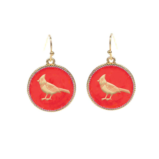 Red Cardinal Earrings