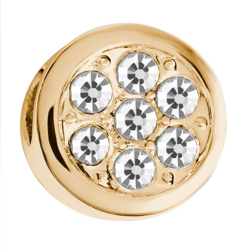 Gold Bling Circle Charm - Mother’s Day