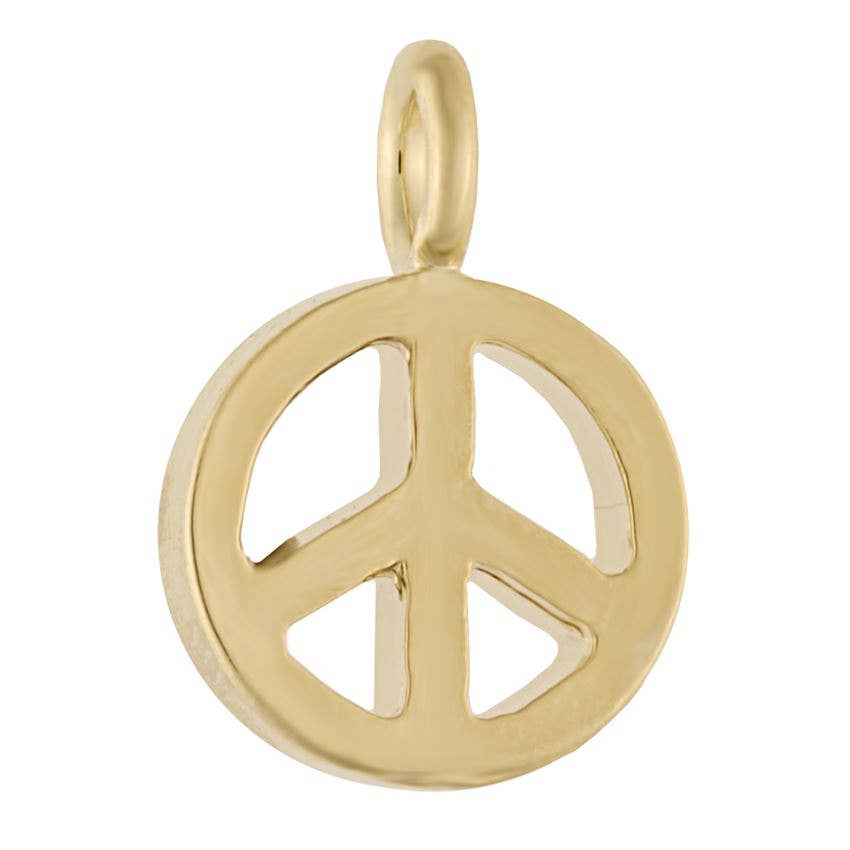 Peace Sign Charm - Gold - Mother’s Day