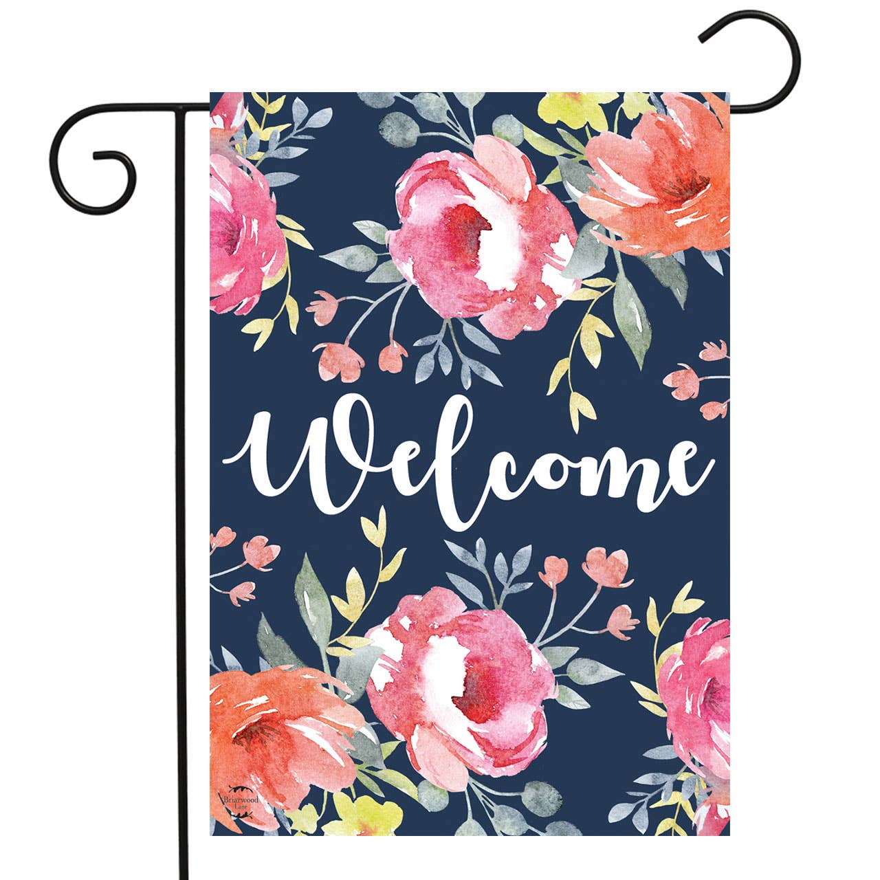 Watercolor Floral Garden Flag