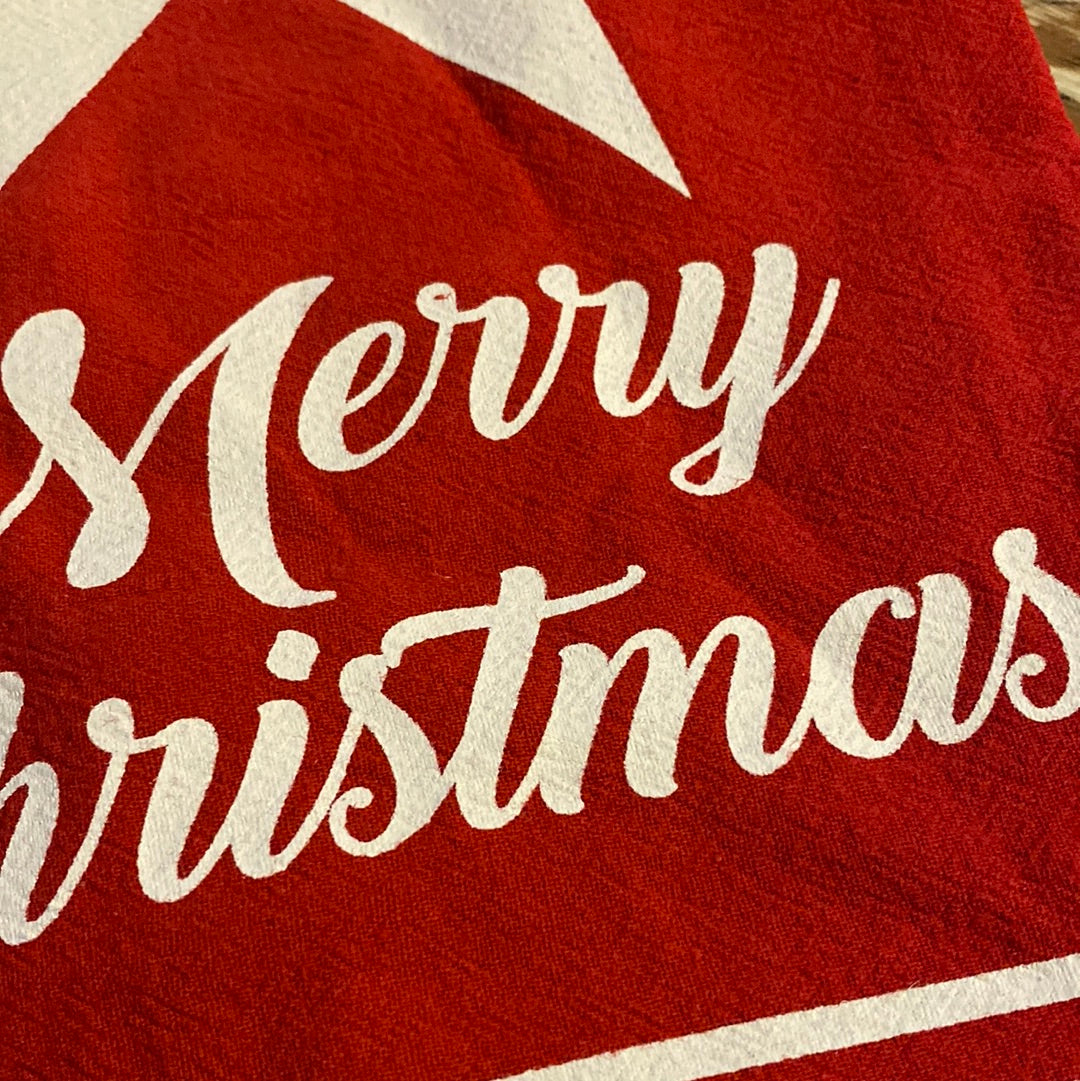 Merry Christmas tea towel
