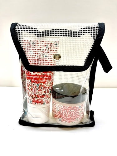 Caren Gift Set: Friend 2 oz Lotion & 2 oz Scrub