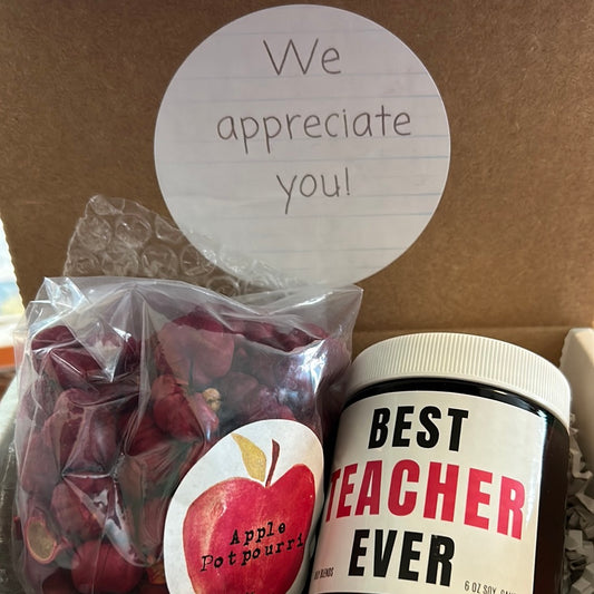 Best teacher ever candle and potpourri set