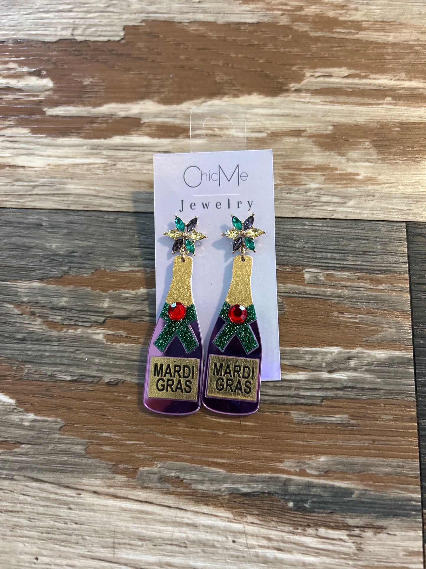 Mardi Gras earrings