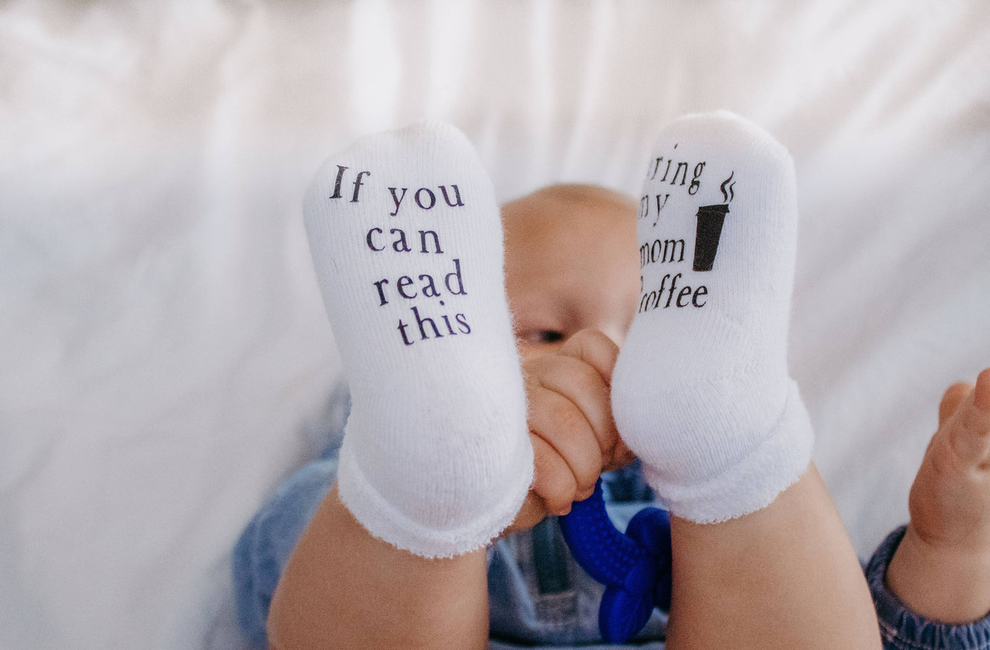 Bring My Mom Coffee Baby Socks