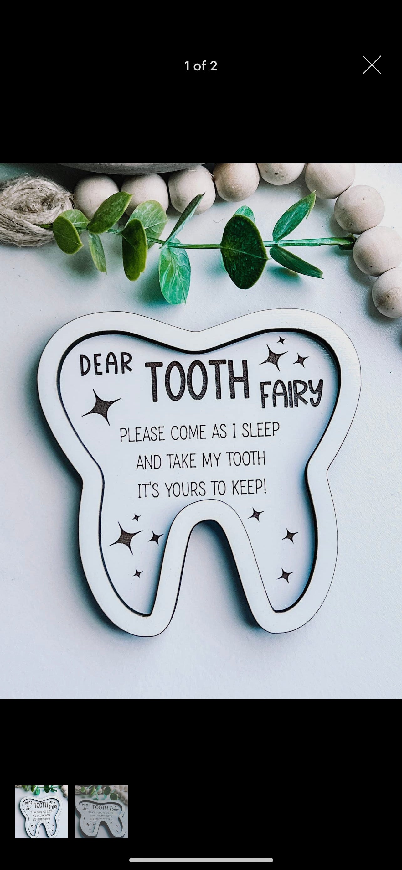 Tooth fairy tray