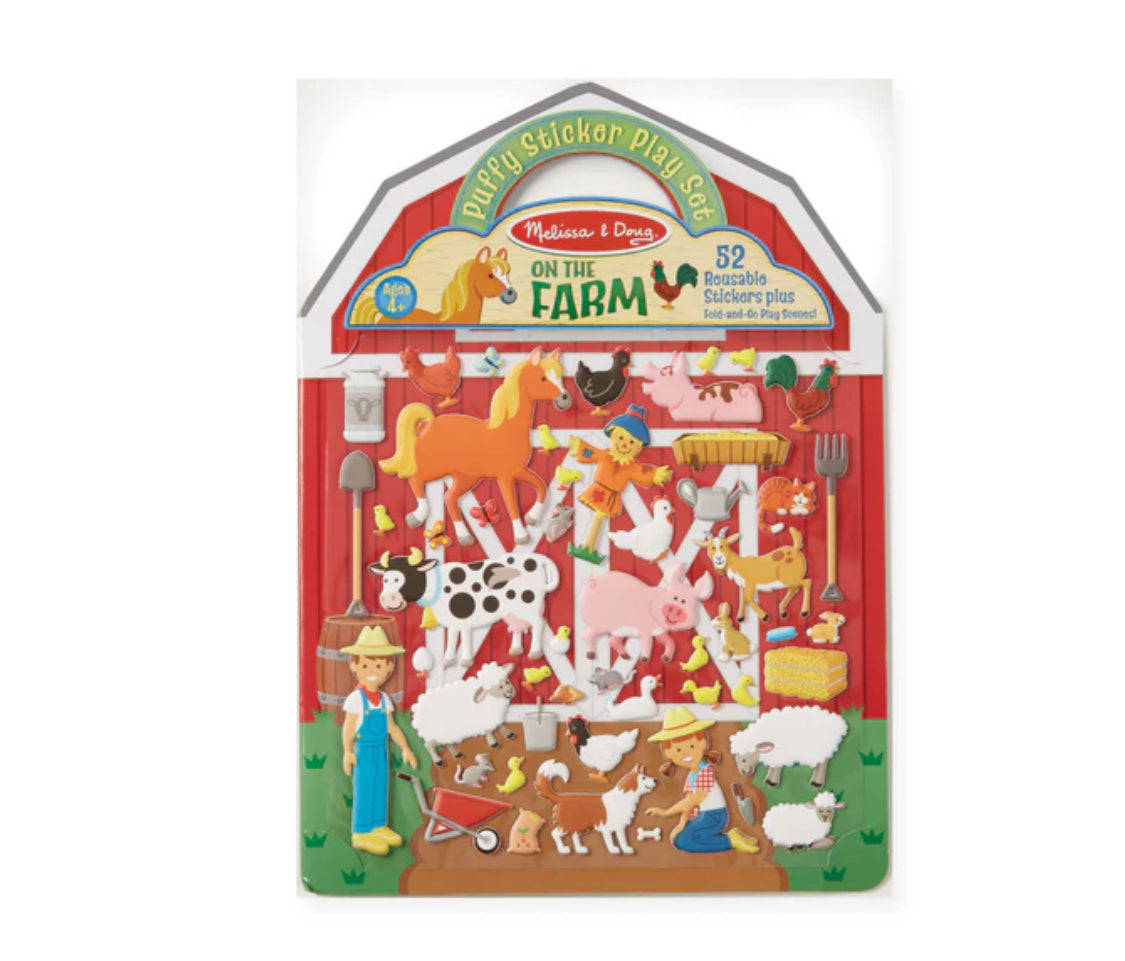 Melissa & Doug Farm puffy sticker play set