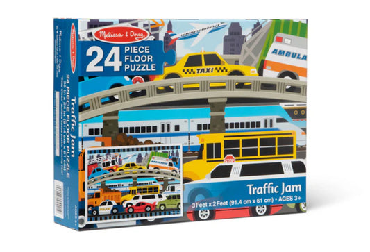 Melissa & Doug Traffic jam floor puzzle