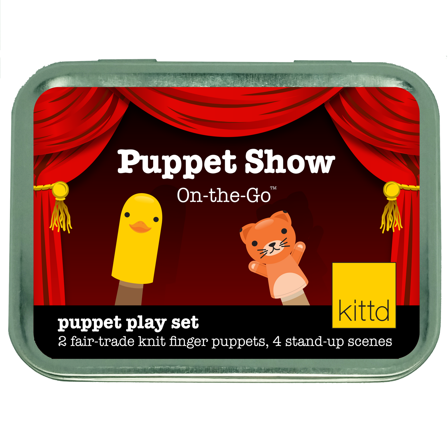 Puppet Show On-the-Go Kids Pretend Play Set! Kids travel toy Stocking Stuffer