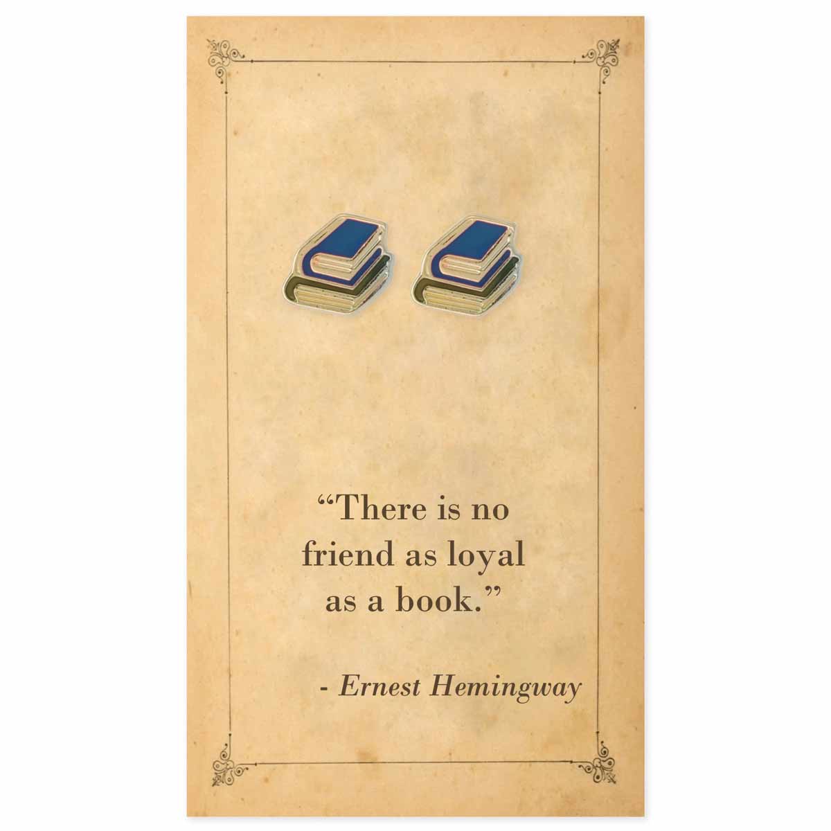 Literary Quotes Book Post Earrings