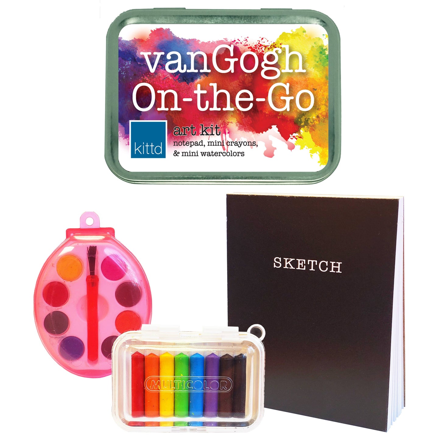 VanGogh On-the-Go Kids Travel Art Play Set - Watercolors