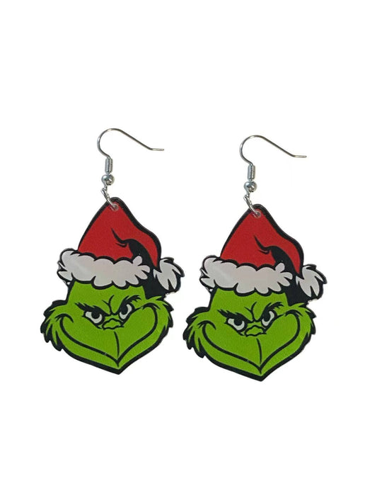 Grinch Earrings for Women