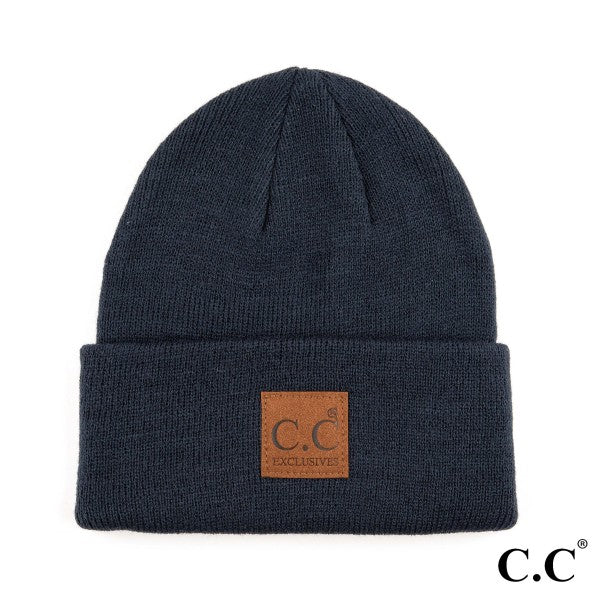 Classic Beanie With Big Brown C.C Logo