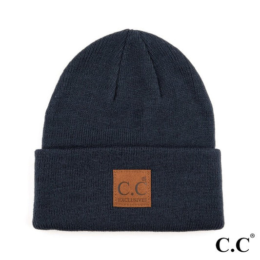 Classic Beanie With Big Brown C.C Logo