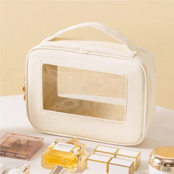 Clear make up bag with zipper