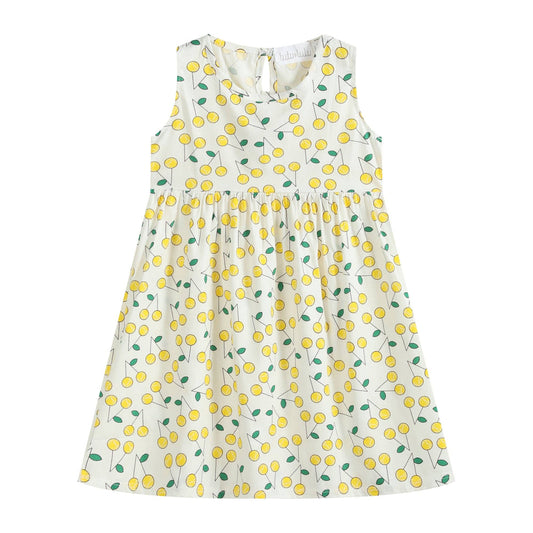 Tutu and Lulu - Yellow Lemons Sleeveless Dress